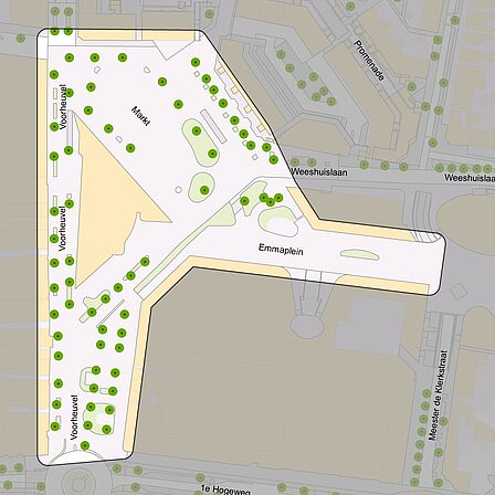 plattegrond met projectgebied