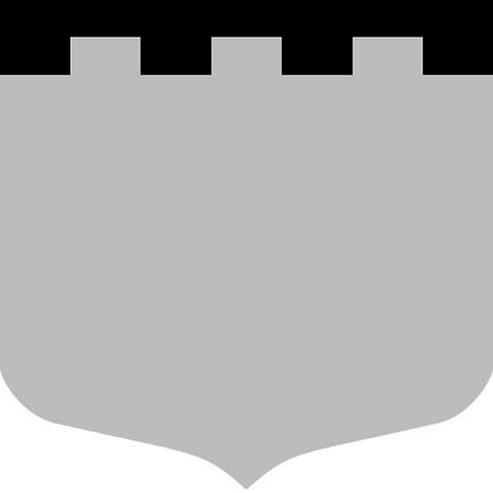 Gemeentewapen van Zeist in kleuren grijs/zwart